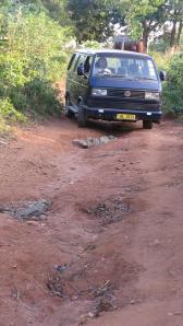 2 James driving off road