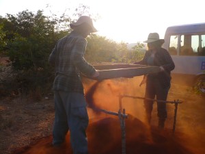 John & Sarah sieving